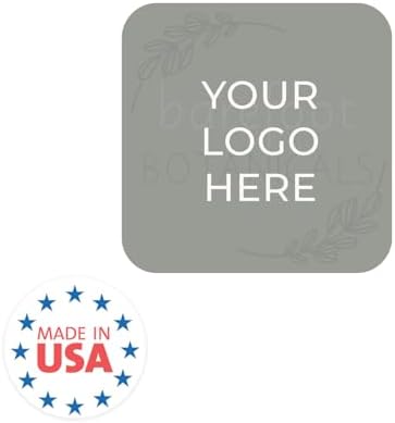 Custom Square Business Logo Stickers / 500 Personalized Photo Image Labels / 1.5" Square White Gloss Small Business DIY Wedding Event Labels/Made in The USA - Image 6
