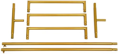 1.6*3.3FT Wedding Arch Stand for Ceremony Gold Square Modern Metal Balloon Arch Stand Kit Garden Floral Arch Frame Background for Anniversary Birthday Party Decoration Home Garden Outdoor Lawn Decor - Image 6