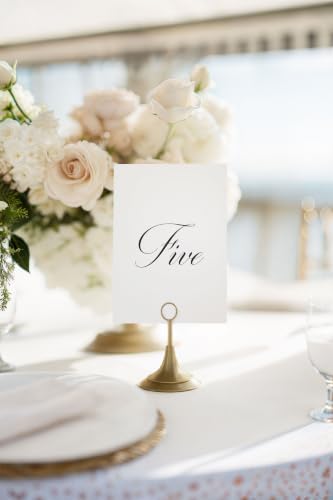 Weekend Paper Co.™ Wedding Table Numbers, Single-Sided 4x6 Timeless Design in Black, Numbers 1-25 plus 4 BONUS signs for Your Wedding, Reception, Anniversary, Birthday Party, or Any Celebration! - Image 2