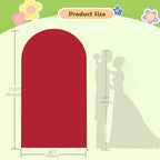 Red Arch Cover for Christmas 7.2FT Arch Backdrop Cover - Image 5