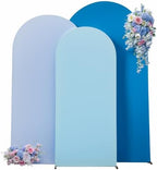 Blue Arch Backdrop Covers 6.6FT 7.2FT 8FT Baby Shower Wedding Photo Bridal Shower Birthday Party Arch Covers Stretchy Backdrop Set of 3 Spandex - Image 5