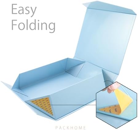 PACKHOME 3 Extra Large Light Blue Gift Boxes Magnetic Lids 17x14.5x5.5in - Image 4