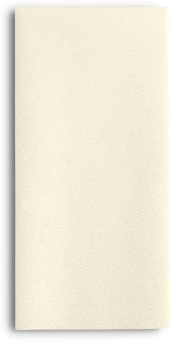 Linen-Feel Cream Paper Napkins - Decortive Cloth-Like Disposable Dinner Napkins - Soft And Absorbent Napkins for Thanksgiving, Party, Wedding, Bathroom Or Any Occasion. (Pack of 100) - Image 7