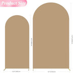 Wokceer Arch Backdrop Cover 7.2FT, 6FT Khaki Arch Covers Stretchy Backdrop - Image 2