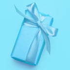 Vanhench 36" x 2400" (200') Sky Blue Wrapping Paper Roll - Image 4