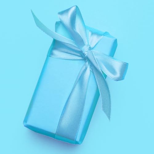 Vanhench 36" x 2520" (210') Sky Blue Wrapping Paper Roll - Image 5