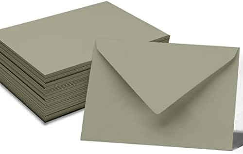 A7 Size Wedding Invite Envelopes Euro V-Flap 80lbs (5 1/4 x 7 1/4) High Quality Stationary - Packs & Colors Available - Image 2