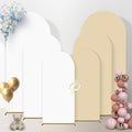 Arch Backdrop Cover Stretchy Backdrop (White+Beige, 6+6.6+7.2FT) by Home