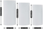 3Pcs Cylindrical Display Stands, 0.3 inch Thick Steel Display Rack, Finished with a High-temperature Baked Paint Coating for Weddings, Birthday Parties, Christmas Parties, Banquets - Image 2