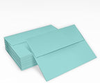 LUXPaper A2 Invitation Envelopes | Peel & Press | 4 3/8" x 5 3/4" | Seafoam Blue | 80lb. Text | 250 Qty - Image 5