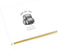 Andaz Press Personalized Wedding Guestbook with Gold Accents, Wine Barrels White Guest Sign in Guest Registry 120 Pages 8.5 X 8.5 Memories Book for DIY, Scrapbook, Photo Album by AndazPress