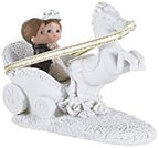 12 pcs Baby Wedding Couple on Horse Carriage Figurines, Hand Painted Poly Resin Keepsakes for Cake Toppers, Wedding Centerpieces, Party Favors, and Special Celebration Decorations - Image 2
