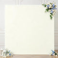 Ivory Square Arch Backdrop Cover 8x8FT, Double-Sided Stretchy Spandex Fabric Fits Square Arch Backdrop Stand, Ivory Background Backdrop for Wedding Baby Shower Birthday Party Decorations by Gogoparti