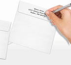 LUXPaper Square Invitation Envelopes | Peel & Press | 6 1/2" x 6 1/2" | Crystal Metallic | 80lb. Text | 250 Qty - Image 6