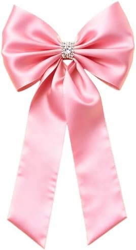 Meseey Giant Pink Satin Bow 27x39 Inch Extra Large Decorative Bow for Christmas Tree Topper,Party,Home Wall,Baby Shower & Birthday Decor(Pink) by MeseeyRibbonBow
