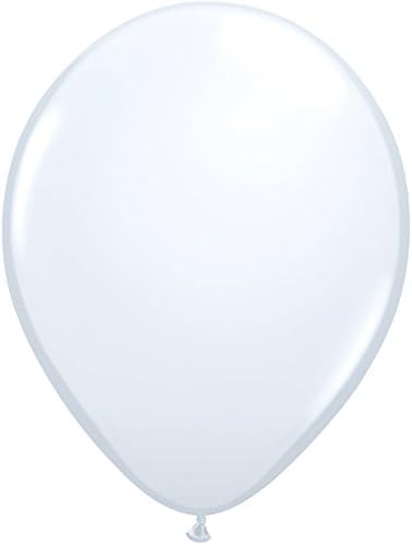 Qualatex 11" White Latex Balloons (100ct) by QualatexBalloons