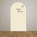 Arch Backdrop Cover Happy Sweet Bee Day Baby Shower Prop Chiara Arch Wall Yellow Honeycomb Bee 1st Birthday Party Baptism Fiesta Parties Decorations (6FT,4707) - Image 2
