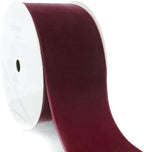 2" Velvet Ribbon Single Sided Soft Plush Luxury Craft Trim for Hair Bows Sewing Gift Wrapping Decorations Floral Arrangements and DIY Projects (Wine, 25 Yards) - Image 4