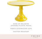 Twine Yellow Melamine Cake Stand, Cupcake Stand, Home Decor, Food Service, Dessert Accessory, Yellow, Set of 1 - Image 2