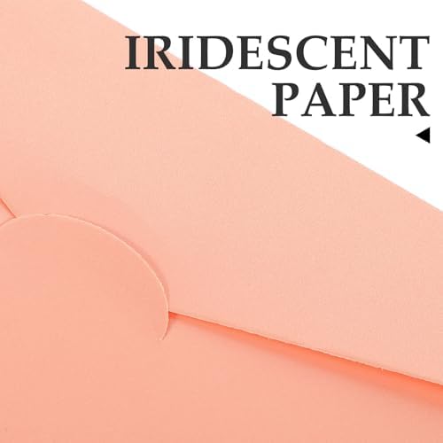 Pink Iridescent Paper Blank Envelopes 50pcs for Invitations - Image 4