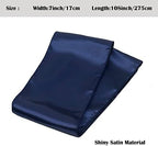 Navy Blue Satin Chair Sashes Bows for Chair,7x108inchs,50pcs - Image 5