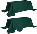 Fokitut 2 Pack Waterproof Rectangle Tablecloth, 90x132 Inch,Stain Resistant and Wrinkle Polyester Table Cloth, Fabric Table Cover for Kitchen Dining, Wedding, Party, Holiday Dinner-Hunter by BalsaCircle