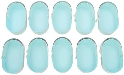Liffshsy 10pcs Baby Shower Flower Basket Gift Box, Blue Cradle Floral Basket Decorative Boxes, Small Companion Gift Box Flower Arrangement Basket for Birthday Party Prenatal Party Wedding by Unknown