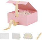Small Gift Boxes with Lids for Presents Pink Gift Box 5 Pack 6X6X3 Inch by Unknown