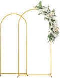 2PCS Metal Wedding Arch Backdrop Stand 6.6FT/5.9FT Balloon Arch Stand by Vincidern