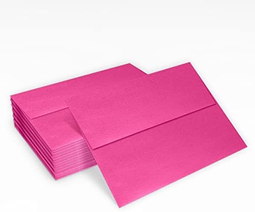 LUXPaper A7 Invitation Envelopes | Peel & Press | 5 1/4" x 7 1/4" | Azalea Metallic | 80lb. Text | 50 Qty - Image 5