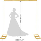 Metal Adjustable Square Arches Backdrop Heavy Duty Wedding Stand - Image 2