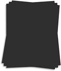 Licorice Black Card Stock - 8 1/2 x 11 Gmund Colors Matt 111lb Cover, 25 Pack by LCIPaper