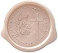 Infusion Personalized Cross Wax Seal Stickers, 25 Pack by Infusion