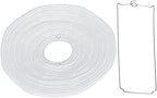 LIHAO 20PCS White Paper Lanterns with Lights, Round Hanging - Image 7