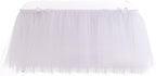 Table Skirt Wedding Baby Shower Birthday Bridal Shower Party White Tutu Table Skirt 9ft - Image 6