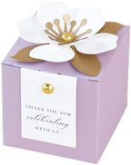 FEIYI 20 PCS Favor Boxes, Lilac Candy Boxes 2.55x2.55x2.55 by FEIYI