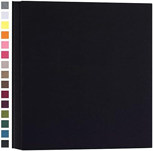 potricher Photo Album 4x6 Photos, 1000 Pockets, Linen Cover, Black by potricher