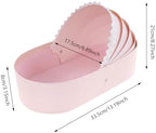 6PC Cradle Gift Box, Cardboard Baby Shower Favor Boxes, Bassinet Shaped Treat Boxes for Candy, Small Gifts, Birthday Party, Wedding and Celebration Decorations - Image 2