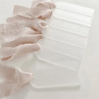 100Pcs Clear Acrylic Ribbon for Wedding Seat Labels Reserved Signs DIY - Image 3