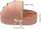 Hamperkorb Basket Shape Crib Empty Baby Showers Flower Basket for Wedding Birthday Valentine's Day Home Decoration Cardboard - Image 5