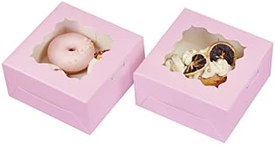 Bakepacker Lavender Cookie Boxes With Window 6x6x3 inches 60pcs - Image 4
