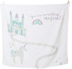 Lulujo Baby’s First Year Milestone Blanket and Card Set | 40in x 40in (Something Magical) - Image 3