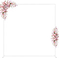 Wokceer Square Wedding Arch Backdrop Stand White Metal Arch 7.2FT x 7.2FT by Wokceer