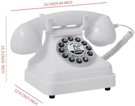 Audio Guest Book Wedding Phone,Audio Guestbook Phone Vintage Style Audio Message Voicemail for Graduation Retirement Party Birthdays Baby Shower Special Occasions (White) - Image 2