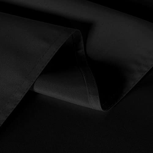 sancua 8 Pack Black Tablecloths 60x102 Inch for 6 Feet Rectangle Tables - Image 5