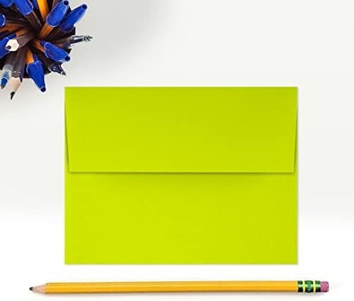 LUXPaper A2 Invitation Envelopes (4 3/8 x 5 3/4) - Wasabi Green (250 Qty.) - Image 4