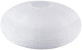 White Oval Paper Lanterns, 22" Large Hanging Paper Lantern Shade, 1 Pack by Qiokhgi