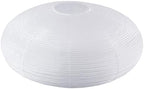 White Oval Paper Lanterns, 22" Large Hanging Paper Lantern Shade, 1 Pack by Qiokhgi