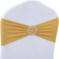 Babenest 100PCS Spandex Chair Sashes Bows for Wedding Party, Gold by Babenest