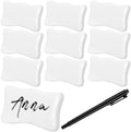 Sawysine 10 Pack Porcelain Place Cards with Marker Pen, 2.4 x 1.4 by Sawysine